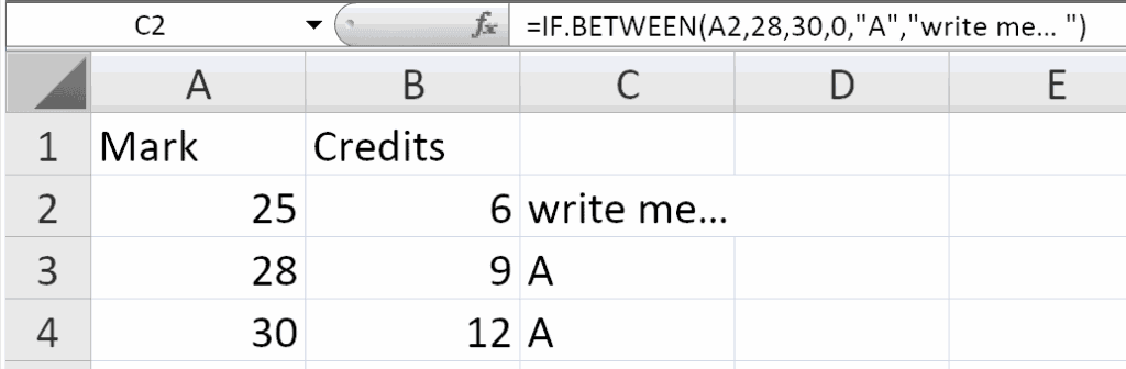 if-between-excel-function