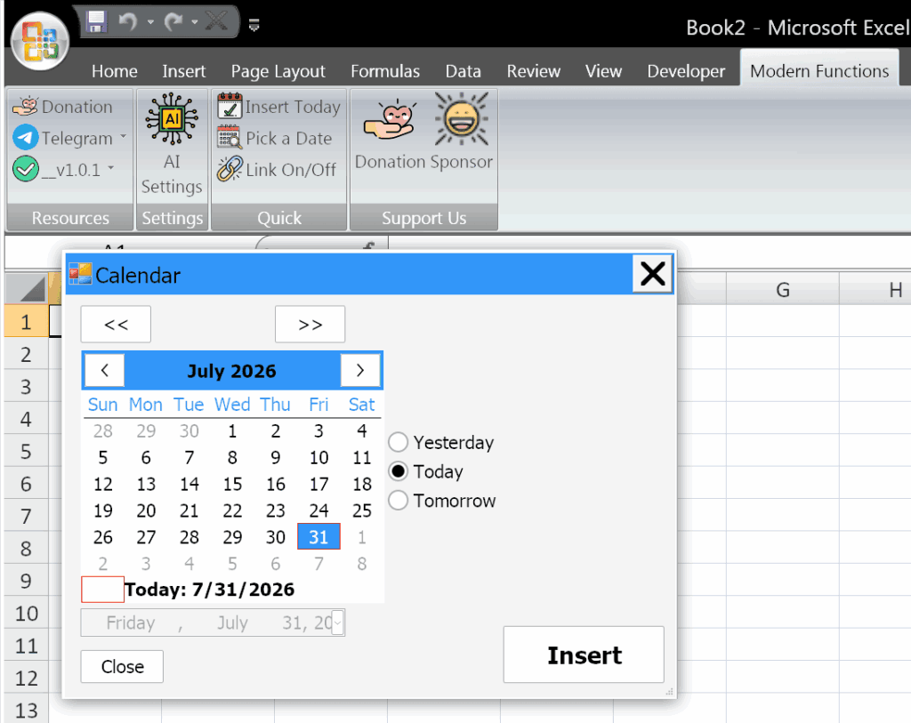 select-a-date-from-calendar-excel